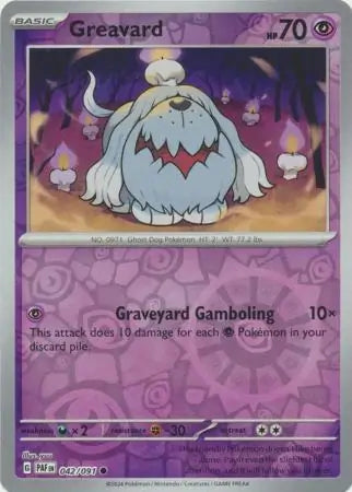 Greavard 042/091 (SV: Paldean Fates)  - Reverse Holofoil | Good Games Morley