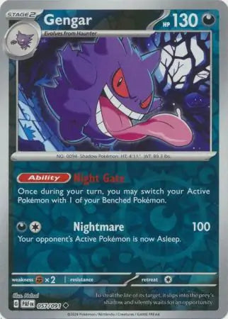 Gengar 057/091 (SV: Paldean Fates)  - Reverse Holofoil | Good Games Morley