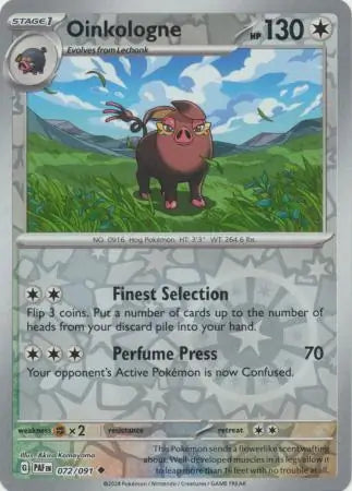 Oinkologne 072/091 (SV: Paldean Fates)  - Reverse Holofoil | Good Games Morley
