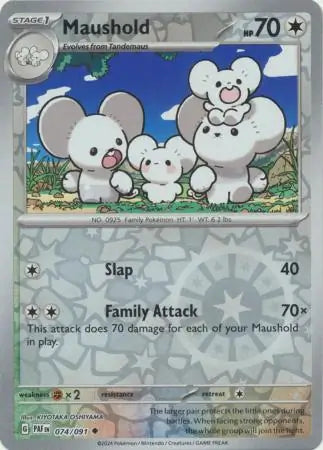Maushold 074/091 (SV: Paldean Fates)  - Reverse Holofoil | Good Games Morley