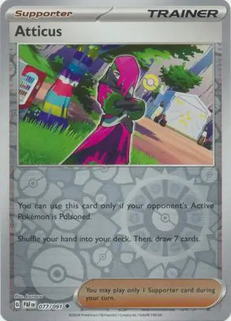 Atticus 077/091 (SV: Paldean Fates)  - Reverse Holofoil | Good Games Morley