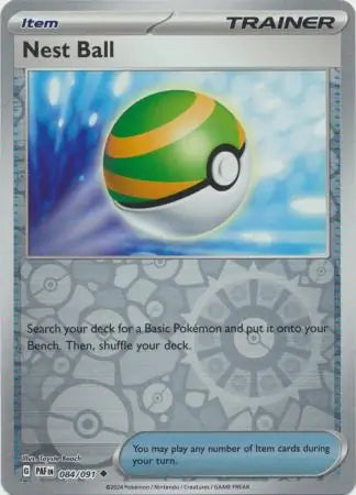 Nest Ball 084/091 (SV: Paldean Fates)  - Reverse Holofoil | Good Games Morley