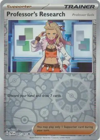 Professors Research Professor Sada 087 091 087/091 (SV: Paldean Fates)  - Reverse Holofoil | Good Games Morley