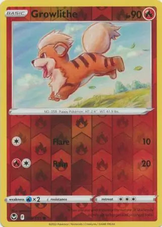 Growlithe 019/195 (SWSH12: Silver Tempest)  - Reverse Holofoil | Good Games Morley