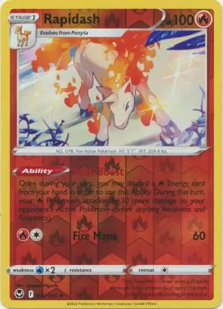 Rapidash 022/195 (SWSH12: Silver Tempest)  - Reverse Holofoil | Good Games Morley