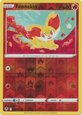 Fennekin 025/195 (SWSH12: Silver Tempest)  - Reverse Holofoil | Good Games Morley