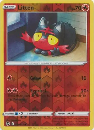 Litten 030/195 (SWSH12: Silver Tempest)  - Reverse Holofoil | Good Games Morley