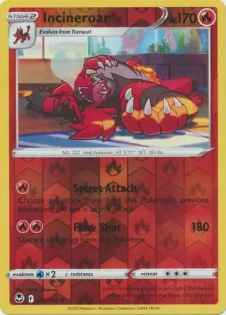 Incineroar 032/195 (SWSH12: Silver Tempest)  - Reverse Holofoil | Good Games Morley