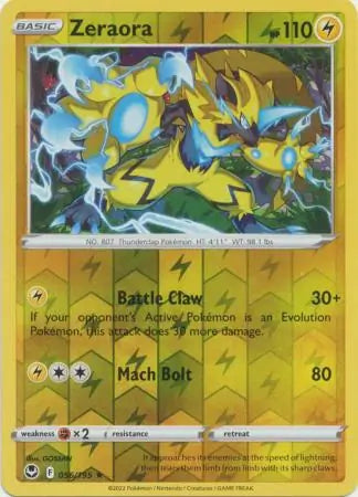 Zeraora 056/195 (SWSH12: Silver Tempest)  - Reverse Holofoil | Good Games Morley