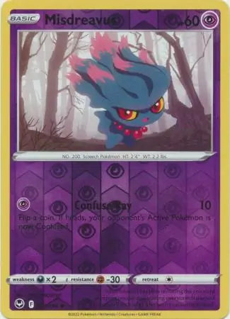 Misdreavus 063/195 (SWSH12: Silver Tempest)  - Reverse Holofoil | Good Games Morley