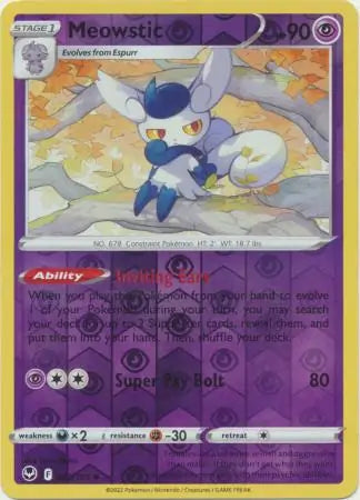 Meowstic 082/195 (SWSH12: Silver Tempest)  - Reverse Holofoil | Good Games Morley