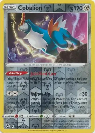 Cobalion 126/195 (SWSH12: Silver Tempest)  - Reverse Holofoil | Good Games Morley