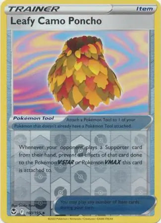Leafy Camo Poncho 160/195 (SWSH12: Silver Tempest)  - Reverse Holofoil | Good Games Morley