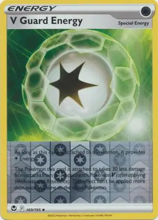 V Guard Energy 169/195 (SWSH12: Silver Tempest)  - Reverse Holofoil | Good Games Morley