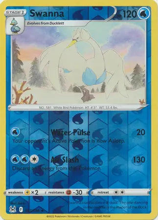 Swanna 047/196 (SWSH11: Lost Origin)  - Reverse Holofoil | Good Games Morley