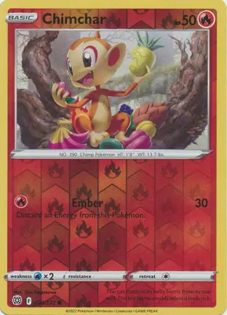 Chimchar 024/172 (SWSH09: Brilliant Stars)  - Reverse Holofoil | Good Games Morley