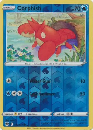 Corphish 032/172 (SWSH09: Brilliant Stars)  - Reverse Holofoil | Good Games Morley