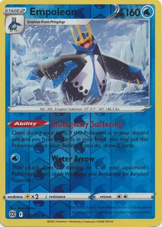Empoleon 037/172 (SWSH09: Brilliant Stars)  - Reverse Holofoil | Good Games Morley