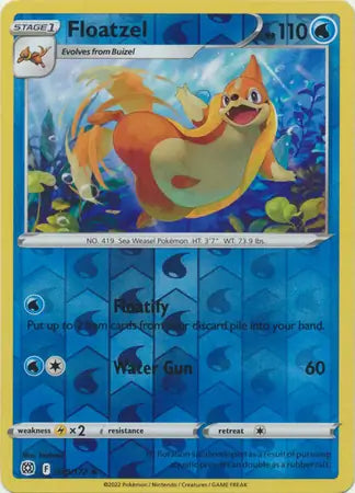 Floatzel 039/172 (SWSH09: Brilliant Stars)  - Reverse Holofoil | Good Games Morley
