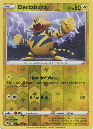 Electabuzz 046/172 (SWSH09: Brilliant Stars)  - Reverse Holofoil | Good Games Morley