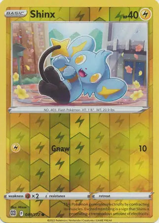 Shinx 049/172 (SWSH09: Brilliant Stars)  - Reverse Holofoil | Good Games Morley