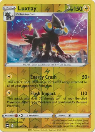 Luxray 051/172 (SWSH09: Brilliant Stars)  - Reverse Holofoil | Good Games Morley