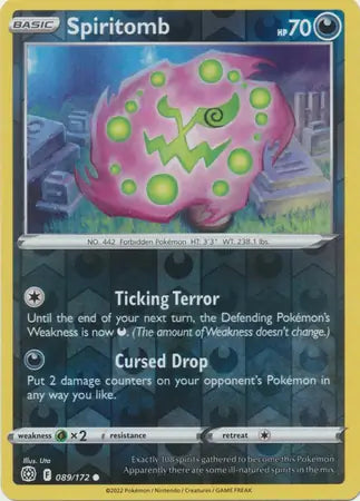 Spiritomb 089/172 (SWSH09: Brilliant Stars)  - Reverse Holofoil | Good Games Morley