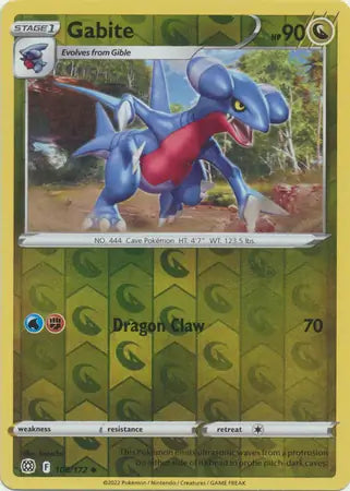 Gabite 108/172 (SWSH09: Brilliant Stars)  - Reverse Holofoil | Good Games Morley