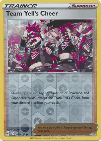Team Yell's Cheer 149/172 (SWSH09: Brilliant Stars)  - Reverse Holofoil | Good Games Morley