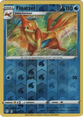 Floatzel 023/072 (Shining Fates)  - Reverse Holofoil | Good Games Morley