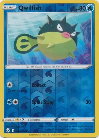Qwilfish 060/264 (SWSH08: Fusion Strike)  - Reverse Holofoil | Good Games Morley