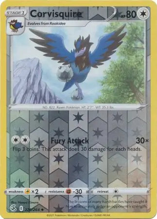 Corvisquire 220/264 (SWSH08: Fusion Strike)  - Reverse Holofoil | Good Games Morley