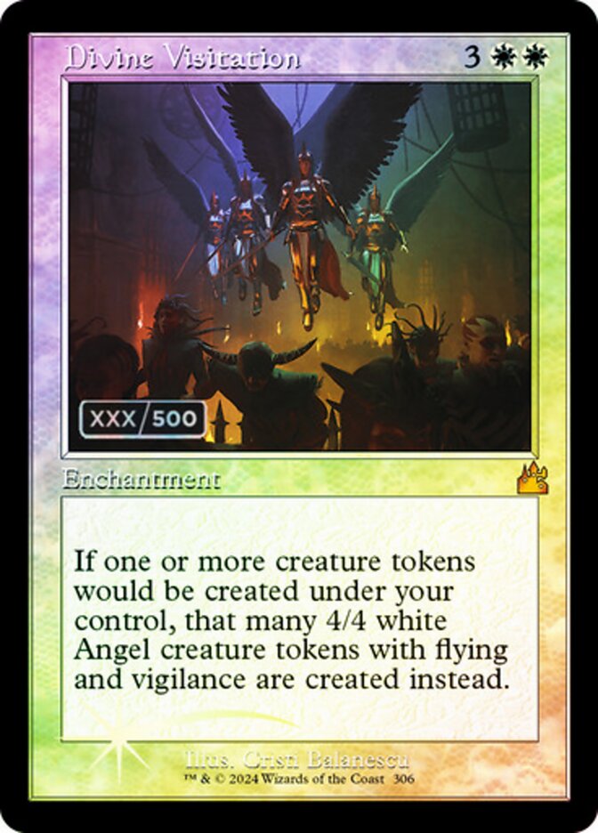 Divine Visitation Serialized 306z/291 (Ravnica Remastered)  - Double Rainbow Foil | Good Games Morley