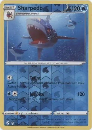 Sharpedo 036/203 (SWSH07: Evolving Skies)  - Reverse Holofoil | Good Games Morley