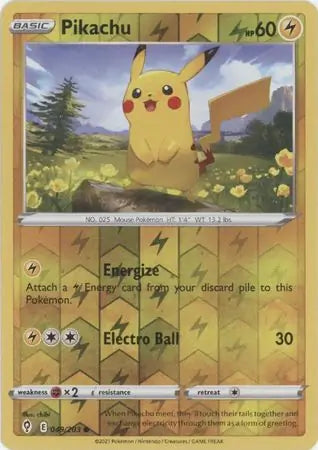 Pikachu 049/203 (SWSH07: Evolving Skies)  - Reverse Holofoil | Good Games Morley