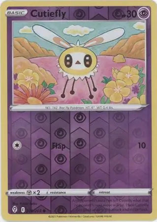 Cutiefly 078/203 (SWSH07: Evolving Skies)  - Reverse Holofoil | Good Games Morley