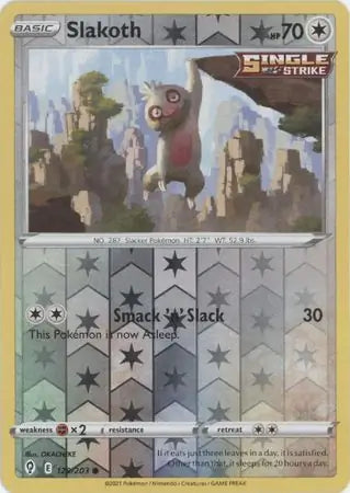 Slakoth 129/203 (SWSH07: Evolving Skies)  - Reverse Holofoil | Good Games Morley