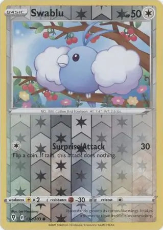 Swablu 132/203 (SWSH07: Evolving Skies)  - Reverse Holofoil | Good Games Morley