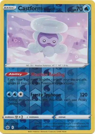 Castform Snowy Form 034/198 (SWSH06: Chilling Reign)  - Reverse Holofoil | Good Games Morley
