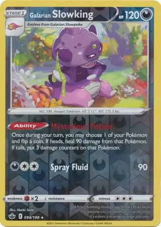 Galarian Slowking 098/198 (SWSH06: Chilling Reign)  - Reverse Holofoil | Good Games Morley