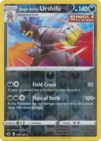 Single Strike Urshifu 108/198 (SWSH06: Chilling Reign)  - Reverse Holofoil | Good Games Morley