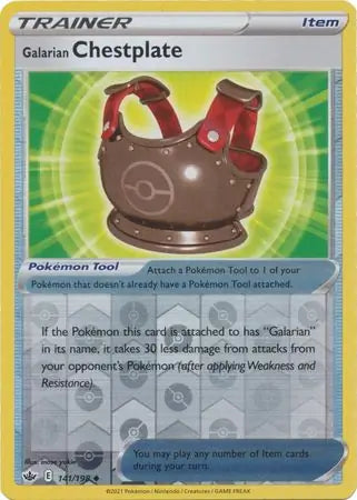 Galarian Chestplate 141/198 (SWSH06: Chilling Reign)  - Reverse Holofoil | Good Games Morley