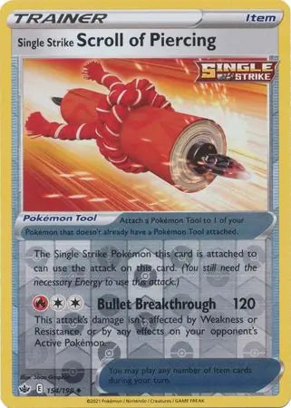Single Strike Scroll of Piercing 154/198 (SWSH06: Chilling Reign)  - Reverse Holofoil | Good Games Morley
