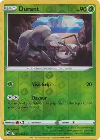 Durant 010/163 (SWSH05: Battle Styles)  - Reverse Holofoil | Good Games Morley