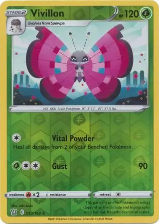 Vivillon 013/163 (SWSH05: Battle Styles)  - Reverse Holofoil | Good Games Morley