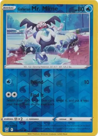 Galarian Mr. Mime 034/163 (SWSH05: Battle Styles)  - Reverse Holofoil | Good Games Morley