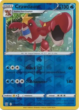 Crawdaunt 039/163 (SWSH05: Battle Styles)  - Reverse Holofoil | Good Games Morley