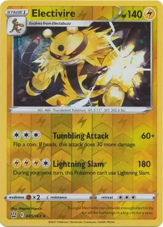 Electivire 045/163 (SWSH05: Battle Styles)  - Reverse Holofoil | Good Games Morley