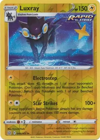 Luxray 048/163 (SWSH05: Battle Styles)  - Reverse Holofoil | Good Games Morley