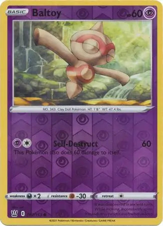Baltoy 057/163 (SWSH05: Battle Styles)  - Reverse Holofoil | Good Games Morley